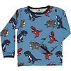 Smafolk shirt Dinosaur blue