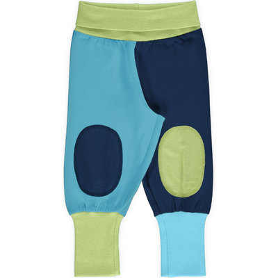 Maxomorra pants Block Navy Sky Pear