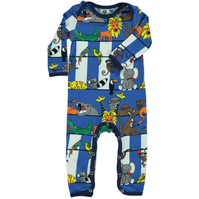 Smafolk rompersuit Jungle blue lolite