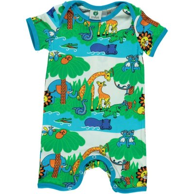 Smafolk summersuit Jungle ocean blue