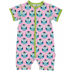 Maxomorra summersuit Owl pink