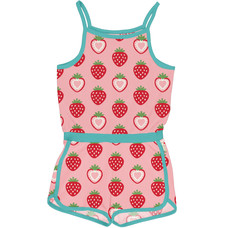 Maxomorra summer jumpsuit Strawberry