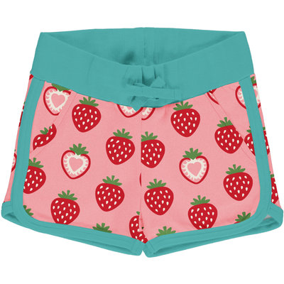 Maxomorra runner shorts Strawberry sweat