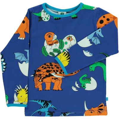 Smafolk shirt Dino blue lolite