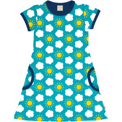 Maxomorra dress ss Classic Sky