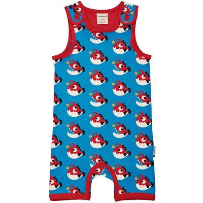 Maxomorra playsuit short Anglerfish