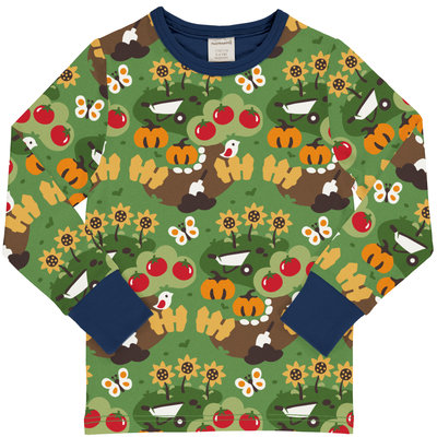 Maxomorra shirt ls Garden Love