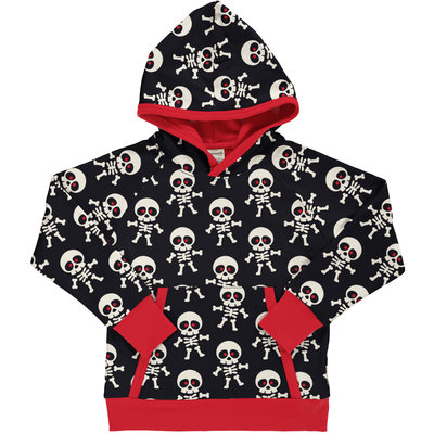 Maxomorra hoodie lined Scary Skeleton