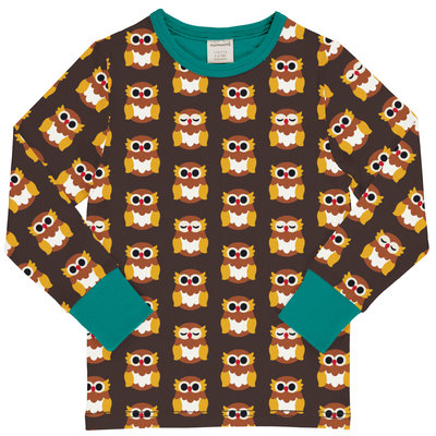 Maxomorra shirt ls Nordic Owl