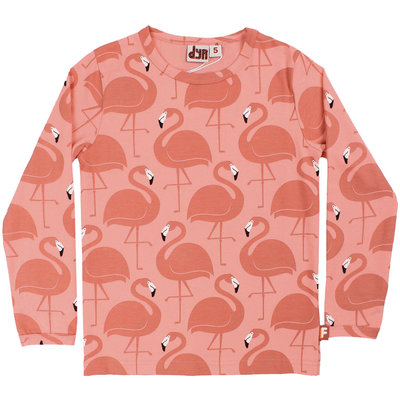 DYR shirt ls Flamingoer coral