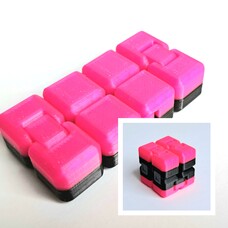 KoelzKidz Handmade Fidget Cube pink/black