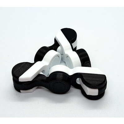 KoelzKidz 3D Fidget Kaleidocycle zwart/wit