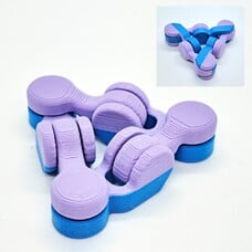 KoelzKidz3D Fidget Kaleidocycle purple/blauw