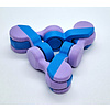 KoelzKidz 3D Fidget Kaleidocycle purple/blauw