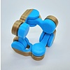 KoelzKidz 3D Fidget Kaleidocycle blue/bronze