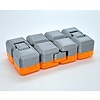 KoelzKidz Handmade Fidget Cube silver/orange