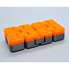 KoelzKidz Handmade Fidget Cube zilver/oranje
