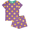 Maxomorra pajama set ss Lemon