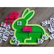 KoelzKidz 3D Rabbit Split Model (arithmetic)