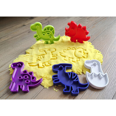 KoelzKidz3D Dino filling molds / sand molds (5 pieces)
