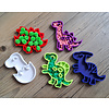 KoelzKidz3D Dino filling molds / sand molds (5 pieces)