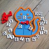 KoelzKidz 3D Cat splitsmodel blauw (rekenen)
