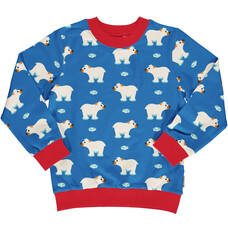 Maxomorra sweater lined Ice Bear