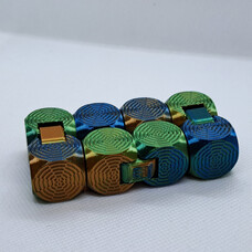 KoelzKidz Handmade Fidget Cube rainbow blue/green/orange