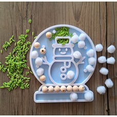 KoelzKidz 3D Filling shape Christmas snowglobe Snowman