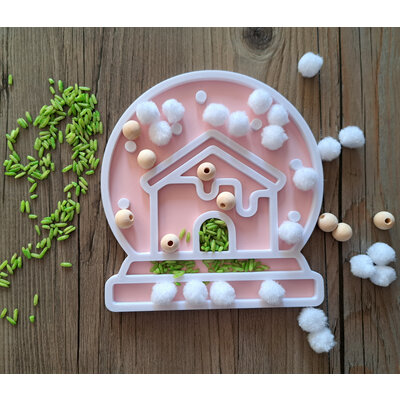 KoelzKidz 3D Vulvorm Kerst sneeuwbol Huis