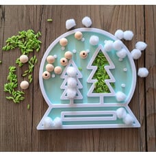 KoelzKidz 3D Filling shape Christmas snowglobe Christmas tree