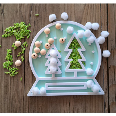 KoelzKidz 3D Filling shape Christmas snowglobe Christmas tree