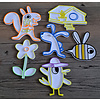 KoelzKidz Handmade vulvormen Eekhoorn en Vogel
