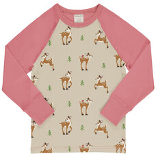 Maxomorra shirt ls raglan Fawn