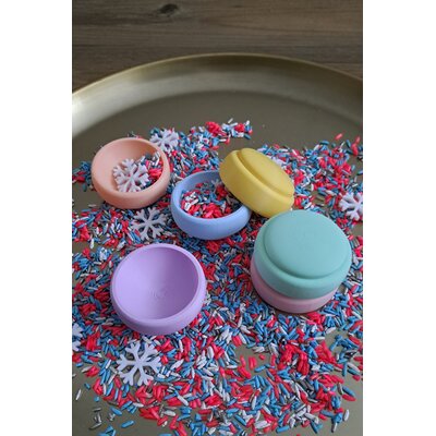KoelzKidz 3D 6 mini stap / stapel stenen bakjes pastel