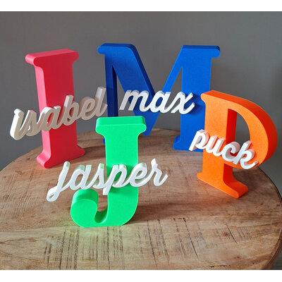 KoelzKidz 3D Letter - Naam 20 cm