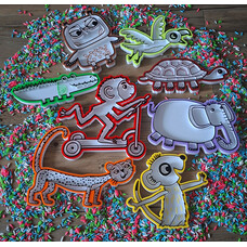 KoelzKidz Handmade 8 Little Monkey filling shapes