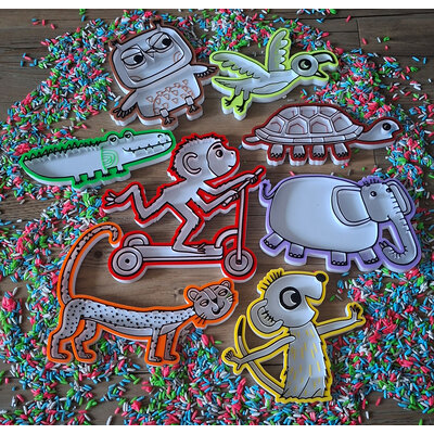 KoelzKidz 3D 8 Little Monkey filling shapes