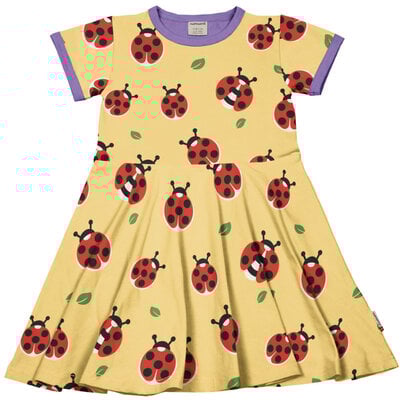 Maxomorra jurk circle Ladybug