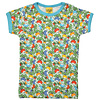 Duns Sweden shirt ss Jumbled Radish blue