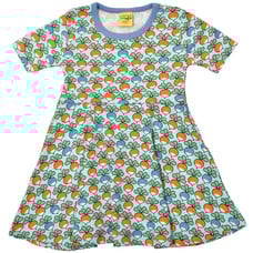 Duns Sweden dress Multi Radish blue