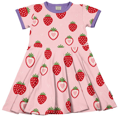 Maxomorra dress circle Strawberry