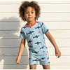 Maxomorra Shark pajama set
