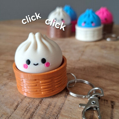 KoelzKidz3D Dumpling fidget clicker sleutelhanger