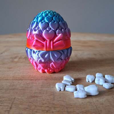 KoelzKidz3D (teeth) storage box Heart Egg