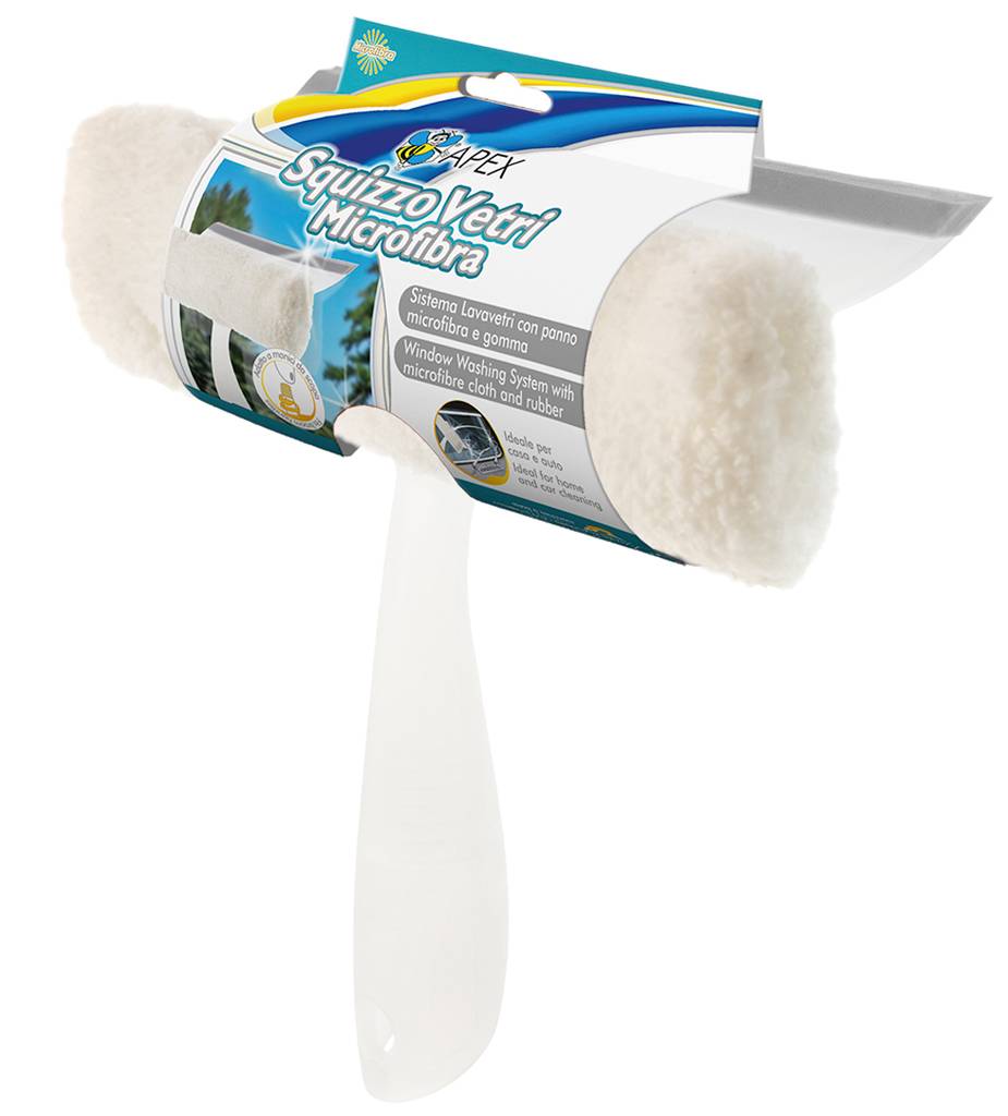 Raamwasser met Microvezeldoek en aftrekker