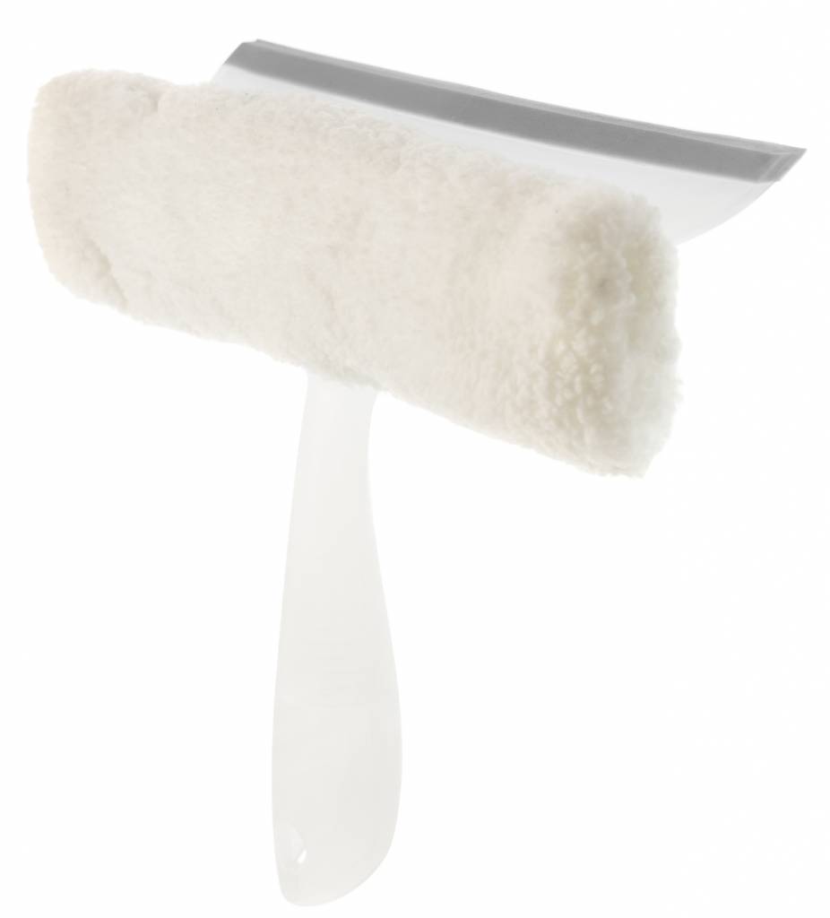 Raamwasser met Microvezeldoek en aftrekker Raamwasser met Microvezeldoek en aftrekker