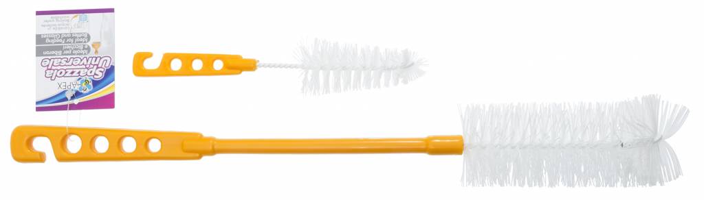 Flessenborstels nylon set 2 stuks