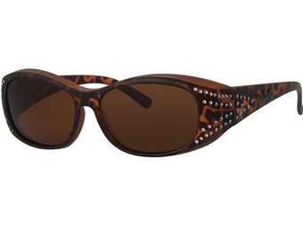 Suncover Zonnebril Dames (Bruin gevlamd)