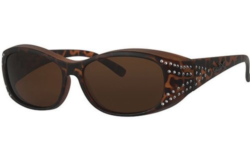 Suncover Zonnebril Dames (Bruin gevlamd)